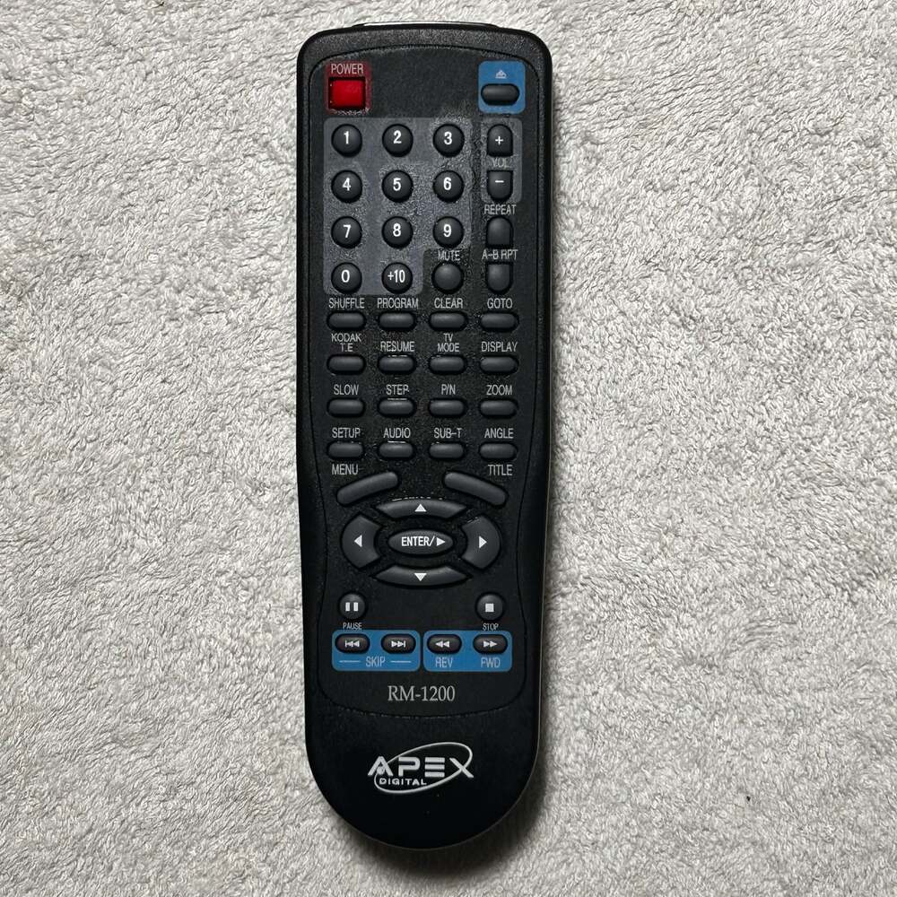 Apex Digital RM-1200 DVD Player Remote Control